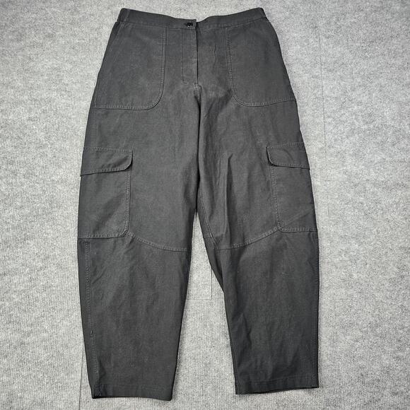 Lululemon Light Utilitech Cargo Pants Womens 32 Black Barrell Leg Comfy Stretch - Picture 1 of 7